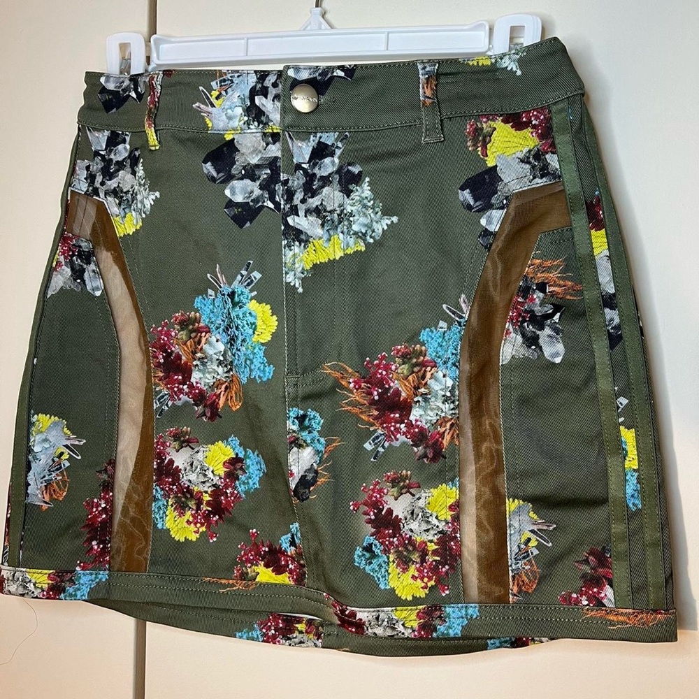 Small Adidas x IvyPark Ivytopia floral mini skirt